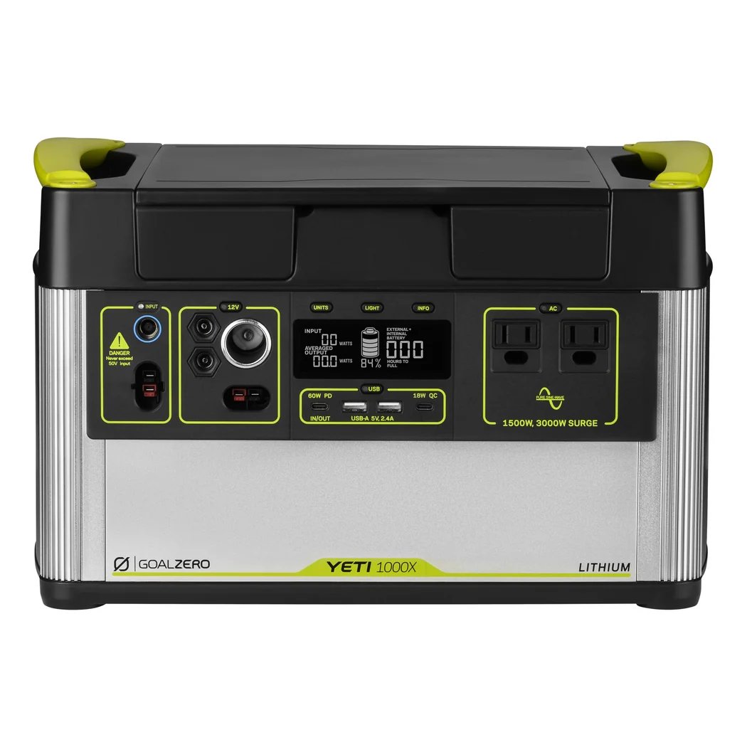 Goal Zero Yeti 1000X portable power station with 983Wh NMC battery